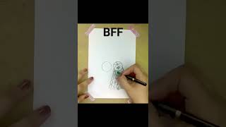 Bff Drawing #Art #Youtubeshorts #Viral #Creative