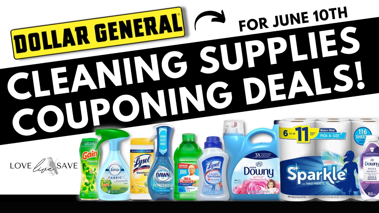 Dollar General Cleaning Supplies Couponing Deals for June 10th YouTube
