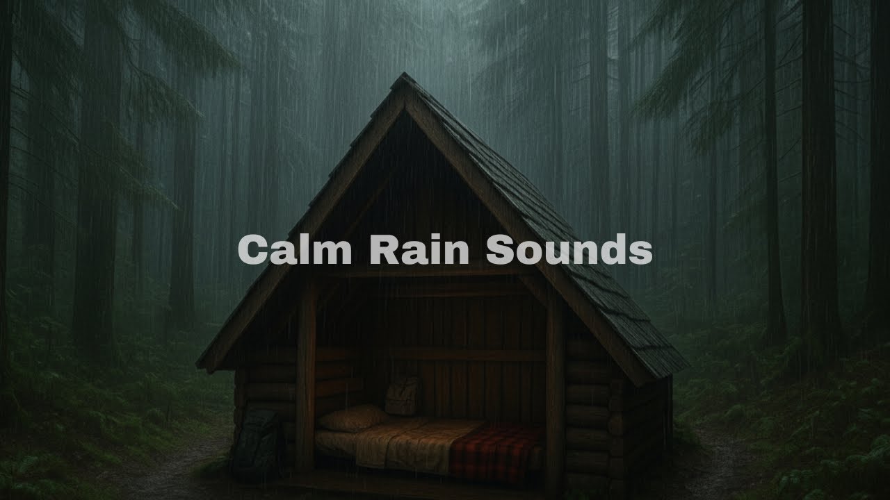 Rain Dripping on Cabin Roof | Forest Shelter Ambience for Restful Sleep and Calm Mind