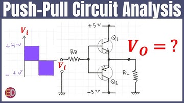 Push Pull Power Amplifier Output Stage Circuit Analysis, Class B Push Pull Amplifier Solved Problem