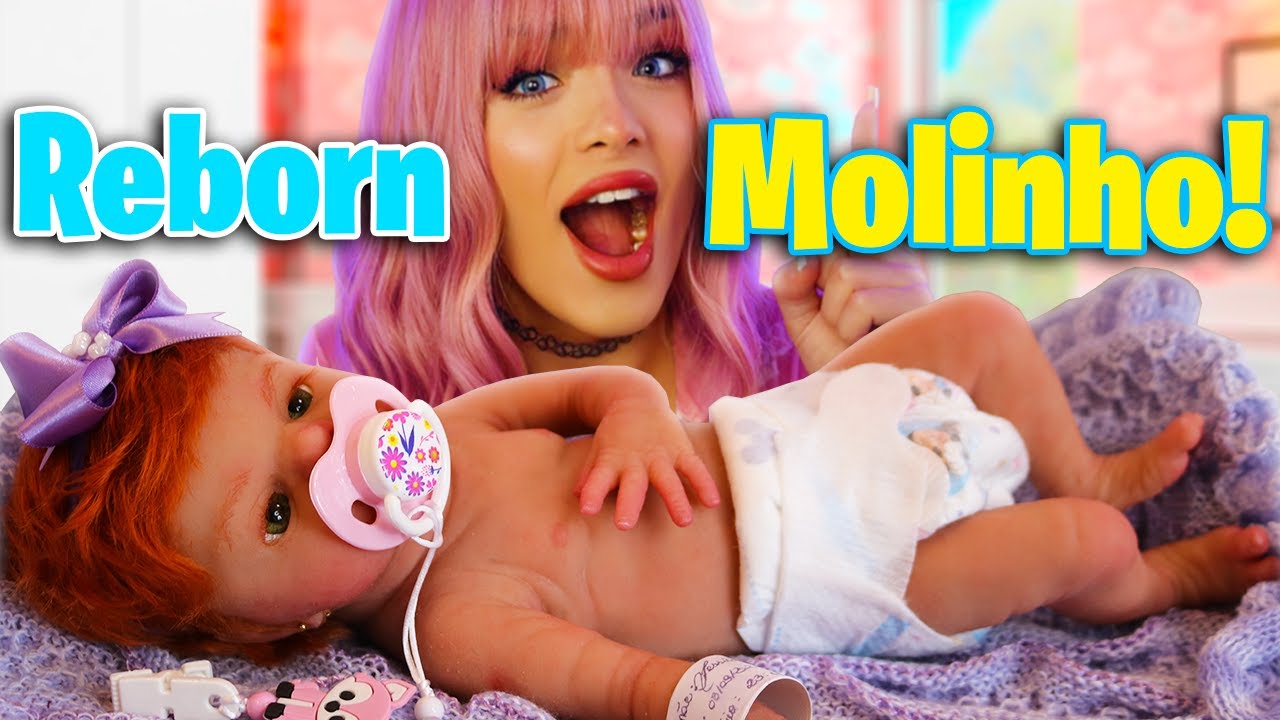 Bebe reborn menina realista um amor de bebe toda silicone