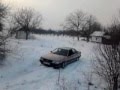 Audi 100 Quattro in snow with summer tire