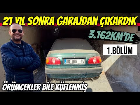 KM CİMRİLERİ | 3.162km Toyota Corolla 21 yıl sonra Küflü Garaj'dan çıkıyor | 1.Bölüm