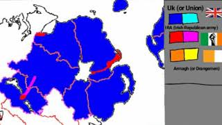 The Troubles (Northern Ireland) Map Animation (REMAKE)