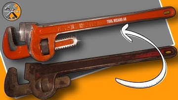 Restoring a Broken Rusty Pipe Wrench | Extreme Tool Makeover