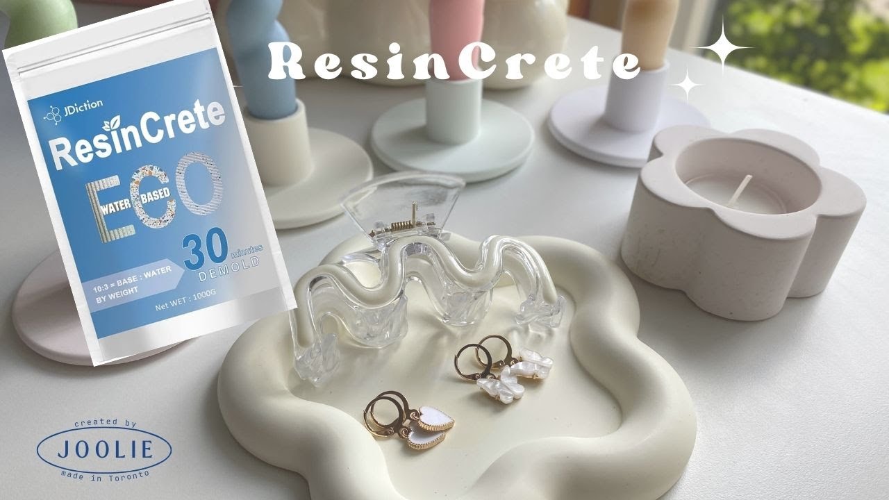 DIY Aesthetic ECO Resin Candle Holder and Tray