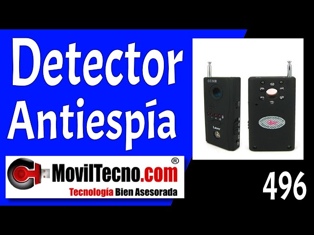 Dispositivo Anti-espía láser RF Detector de cámaras y micrófonos ocultos.