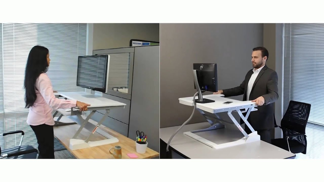 Easily Convert Your Desk Into A Sit Stand Workstation With Ergotron Easily Convert Your Desk Into A Sit Stand Workstation With Ergotron 33 397 085 Workfit T You