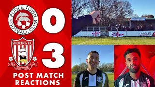 Poole 0-3 Sholing - Dos, Worty & Billy post match reactions