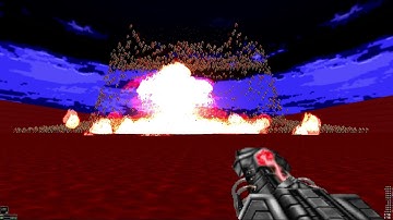 Classic DOOM Insanity!! 3000 Cyberdemons sent flying  4K !!!