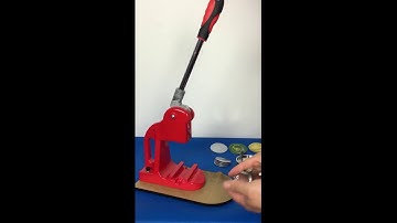 Button Badge Maker Machine with Button Parts and Circle Cutter Button Maker