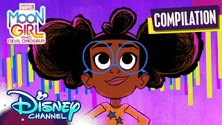 Marvel's Moon Girl Mixtape Moments | Music Video | Compilation | @disneychannel