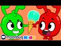Morphle and Orphle Ice Cream Race | NEW | My Magic Pet Morphle | Kids Cartoons | Moonbug Kids