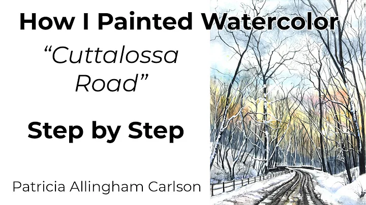 How I Painted Watercolor Cuttalossa Road Step by S...