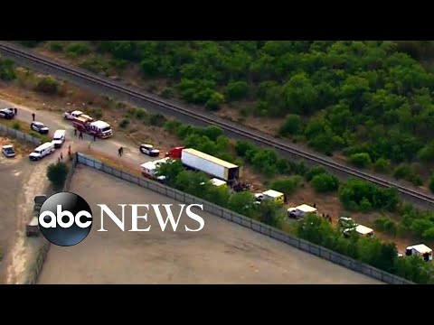 At least 46 people found dead inside tractor-trailer in Texas.