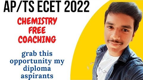 AP/TS ECET 2022 CHEMISTRY FREE COACHING| GUNSHOT BITS TO CRACK AP/TS ECET EXAM EASILY| TIPS TO CRACK