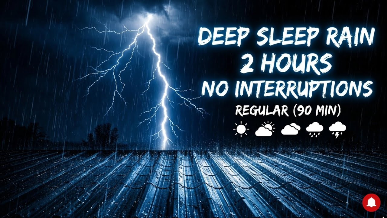 Let This Rain Relax You 🌧️ Thunderstorm Sounds | Black Screen ASMR