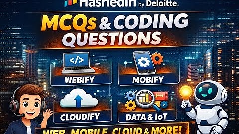 HashedIn by Deloitte Interview Questions💡🔥| MCQs & Coding Questions for Web, Mobile & Cloud 💻📱☁️