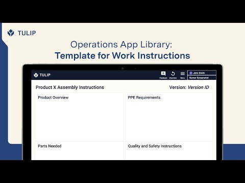 Template for Work Instructions