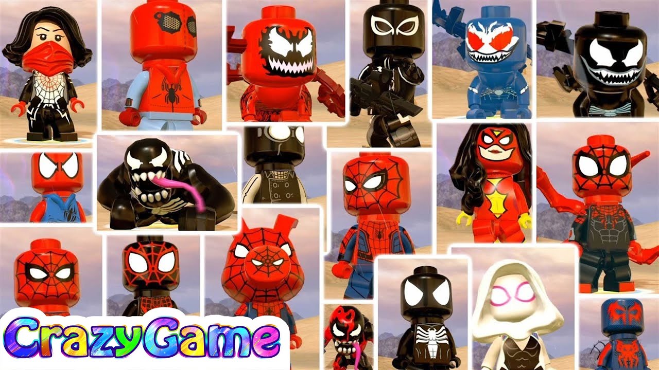 Lego Marvel Super Heroes 2 All 20 Spider-Man Costumes - YouTube