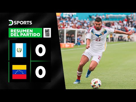 Resumen, Venezuela y Guatemala igualaron en Houston, en un amistoso internacional