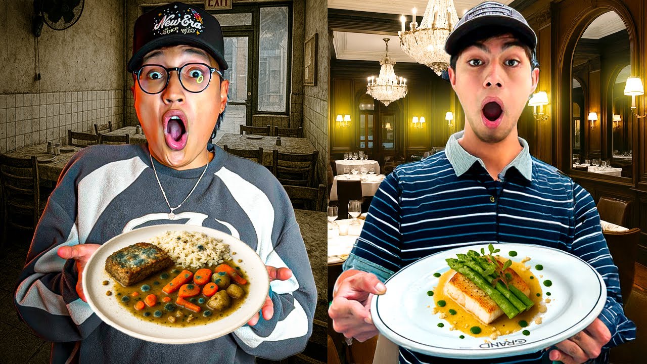 Almuerzo de lujo VS barato | Más de $400.000 pesos