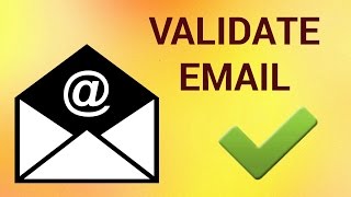 How to Validate Email Address