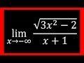 Evaluating Limits at Infinity of Rational Functions with Square Roots (Example)