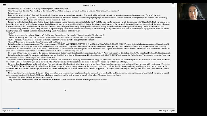 Operation Redwood Chapter 2: Robin Elder