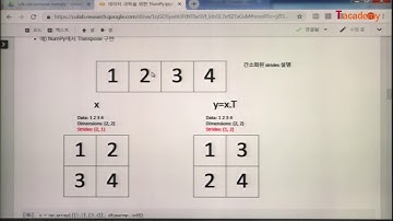 [토크ON세미나] NumPy(넘파이) 기본 2강 - 다차원 배열 생성하기 1 | T아카데미