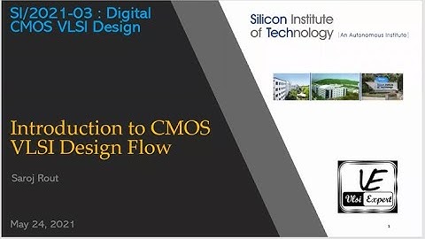 1-Introduction to CMOS VLSI Design Flow