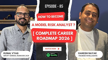 How to Become a Model Risk Analyst? [Career Roadmap 2026] Ft. Kunal Vyas Ep.85 | Fintelligents