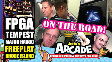 FPGA Tempest & Major Havoc Arcade PCB and Free Play Bar & Arcade Rhode Island Tour!