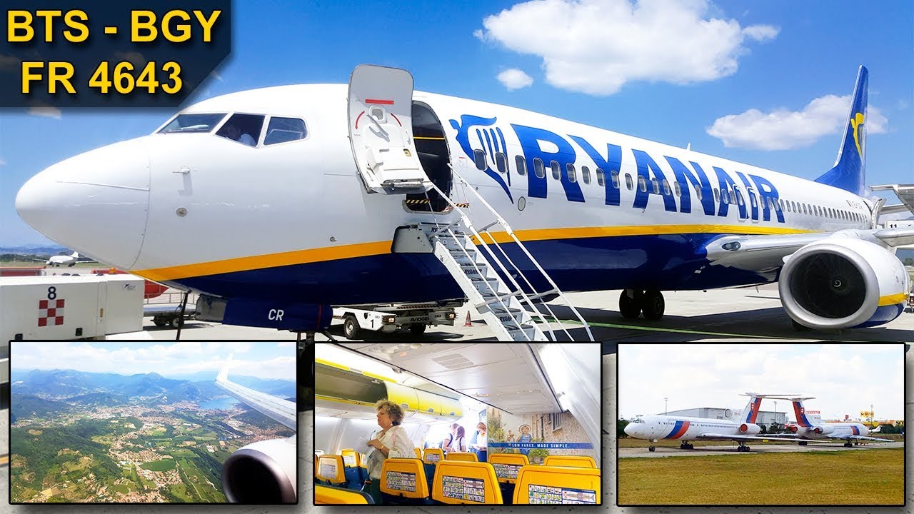 TRIP REPORT | Ryanair | BRATISLAVA - BERGAMO | NEW SEATS & OLD CABIN | Boeing 737