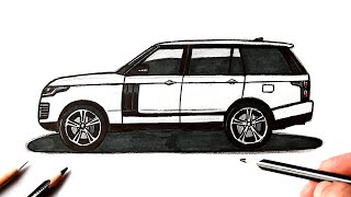 How to draw a Range Rover | Car drawing