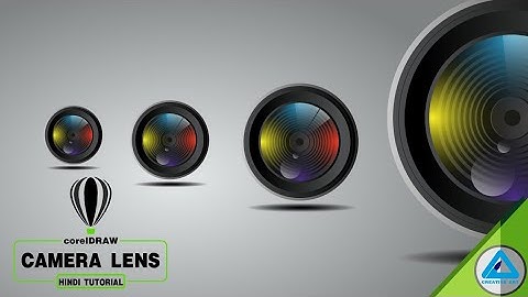 Coreldraw|Camera Lens icon Design in Hindi Tutorial