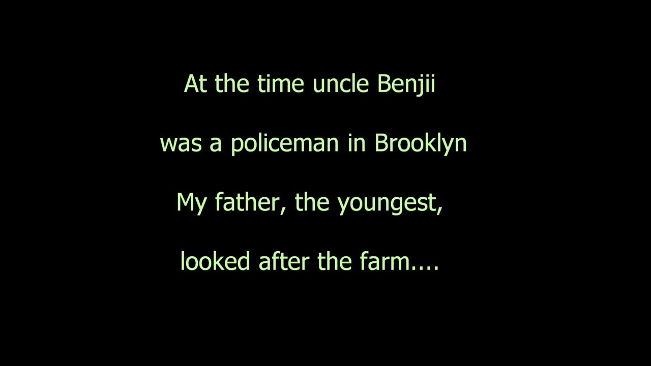 Streets of New York with lyrics Michael Bracken YouTube