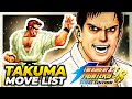 Takuma sakazaki move list  the king of fighters 98 ultimate match final edition kof98