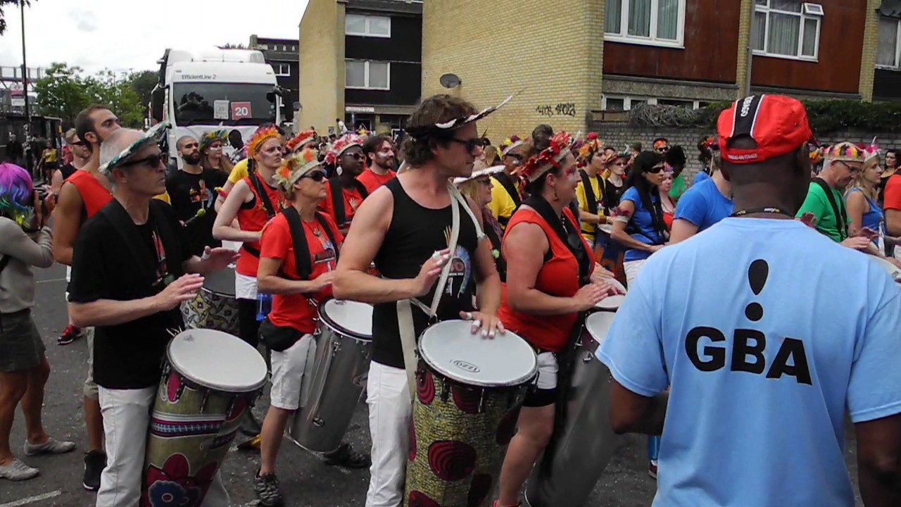 Tribo-band making the atmosphere of Notting Hill Carnival