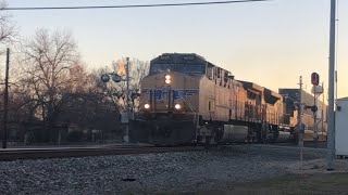 Union Pacific 6055 leads a Northbound Intermodal train passing Buda Tx