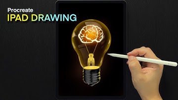 Light Bulb in Procreate / iPad Drawing