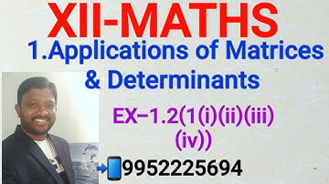 XII MATHS EX-1.2(1(i)(ii)(iii)(iv))
