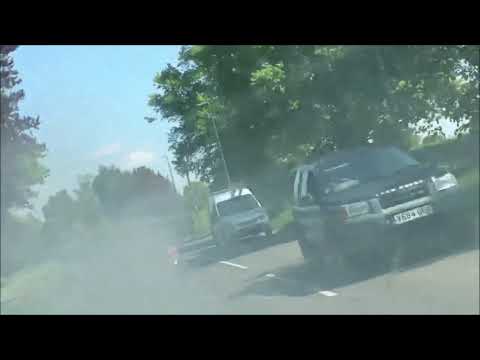 Motorist caught on camera creating Bond-style smokescreen so thick it cut traffic speeds by 30mph