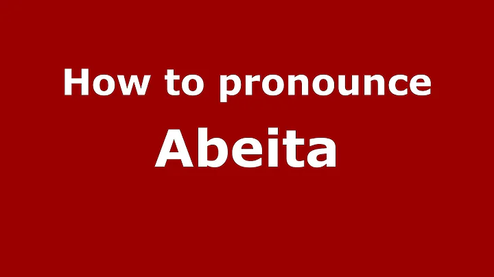 How to Pronounce Abeita - PronounceNames.c...
