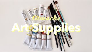 All my Gouache Art Supplies