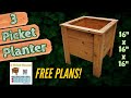 3 pickets free plans  make money woodworking  how to