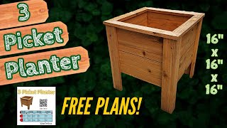 3 Pickets, FREE Plans. Make Money Woodworking.