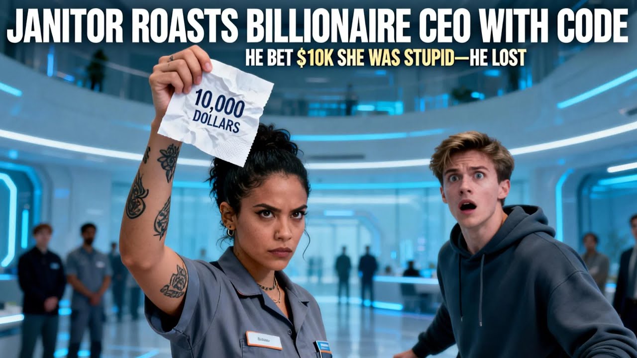 CEO Mocks Janitor For Cleaning, Doesn't Know She Is A Genius