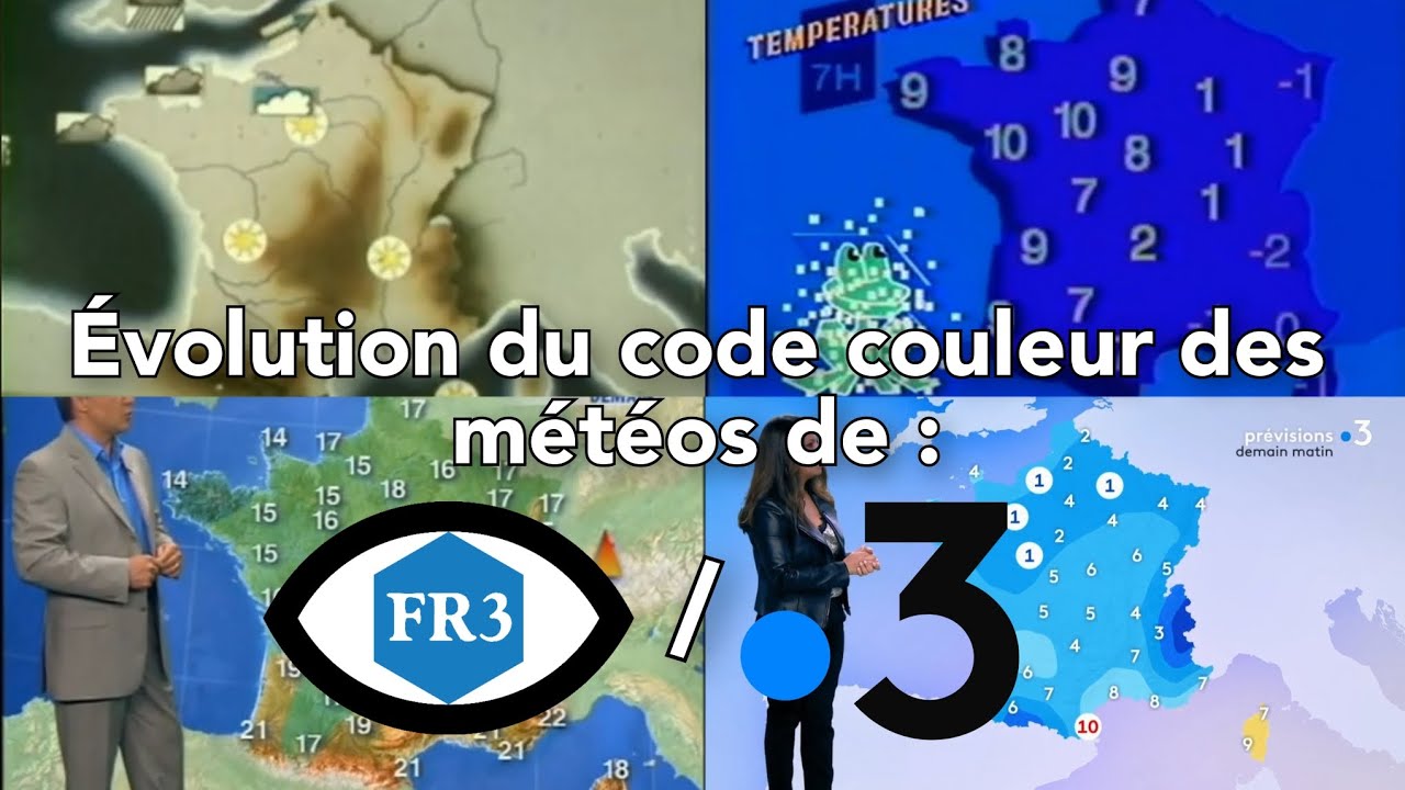 [Remake] L'Évolution du code couleur des météos de FR3/France 3 entre ...