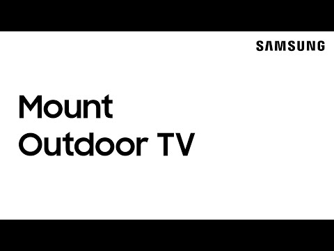 How to mount your outdoor Samsung Terrace TV | Samsung US